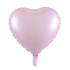 Matte Pastel Pink Heart 46cm Foil Balloon