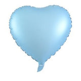 Matte Pastel Blue Heart 46cm Foil Balloon
