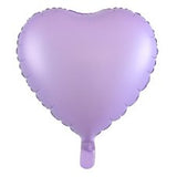 Matte Pastel Purple Heart 46cm Foil Balloon
