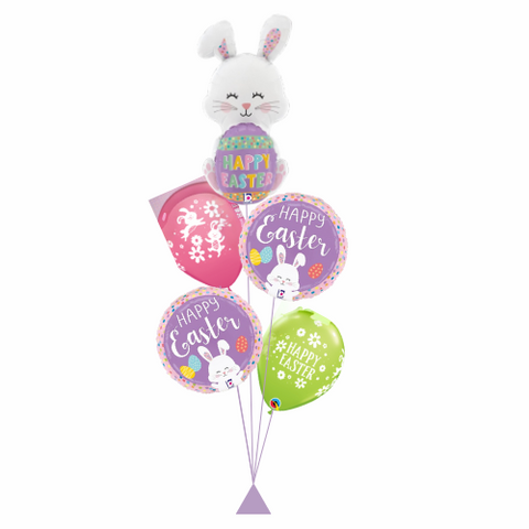 Happy Easter Bunny Balloon Bouquet