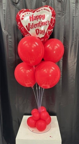 Happy Valentine's Day Foil and Latex Stand