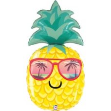 Summer Pineapple  - Helium Inflated Foil Balloon Shape