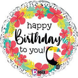 Happy Birthday to you! Toucan Foil 46cm Balloon