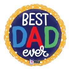Best Dad Ever Foil Balloon 45cm