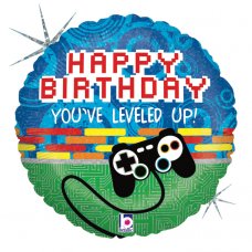 Happy Birthday You've Leveled Up! Foil Balloon