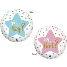 Baby Gender Reveal Double Sided Foil Balloon