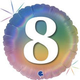Ombre Rainbow Age Birthday Balloon Bouquet (Ages 1 - 9 Available)