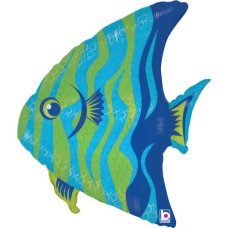 Tropical Blue Fish Shape Balloon