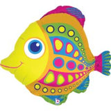 Tropical Rainbow Fish Shape Balloon