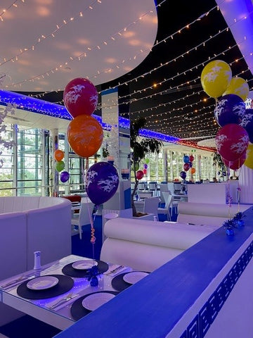 Melbourne Cup 3 Balloon table arrangement