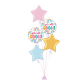 Get Well Soon Pastel Rainbows & Stars Balloon Bouquet