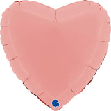 Matte Pink Heart Foil Balloon