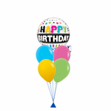 Black Band Bubble Balloon Bouquet