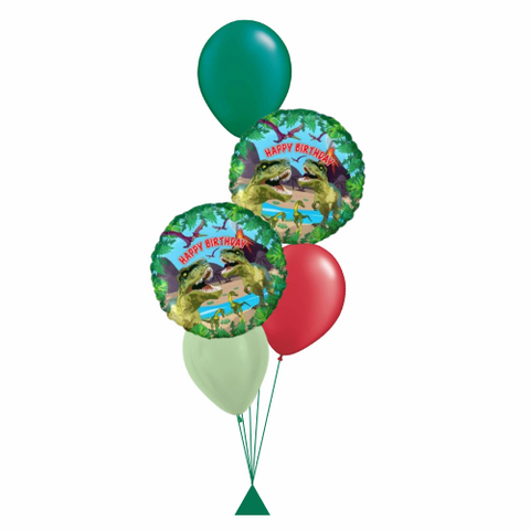 Dinosaur Birthday Balloon Bouquet (T-Rex Design)