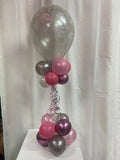 Table Stand with Printed Happy Birthday Latex