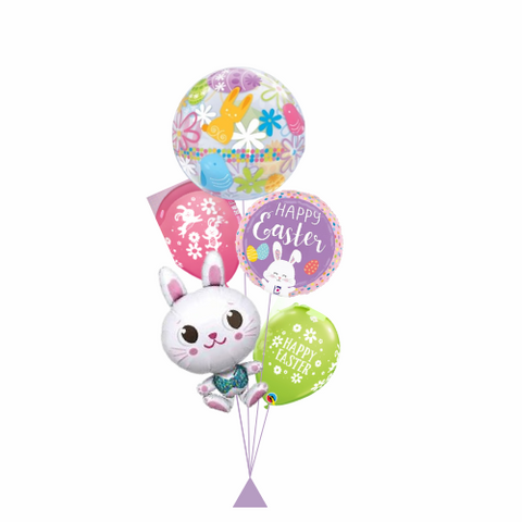 Happy Easter Bunny Balloon Bouquet