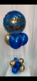 Blue or Pink Birthday Balloon Stand