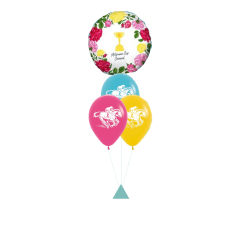 Melbourne Cup Themed Helium Balloon Table arrangement