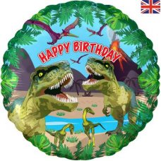 ROAR Happy Birthday Dinosaur Foil Balloon