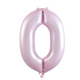 Matte Pastel Number 0 Pink Megaloon Balloon (86cm)