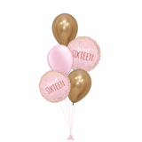 Pink Sweet Sxteen Balloon Bouquet