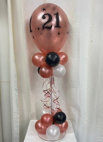 Printed Age Birthday Stand (Ages 18, 21, 30, 40, 50, 60, 70, 80)