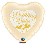 Wedding Wishes Gold Doves Foil Balloon