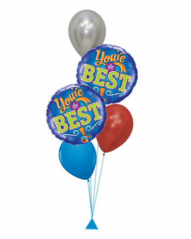 You're the Best Blue Balloon Bouquet