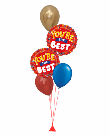 You're the Best Red Balloon Bouquet