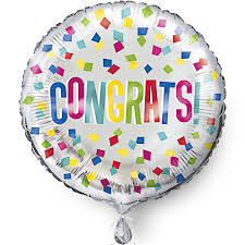 Congrats 46cm Foil Balloon