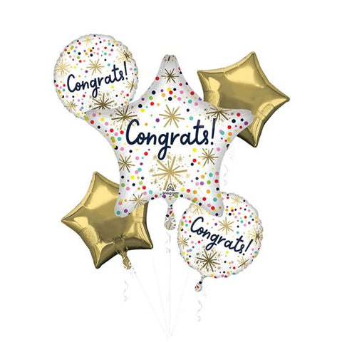 Congrats 5 Balloon Bouquet