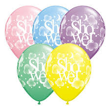 3 x Baby Shower Latex Balloons (2 - 3 Days float time)