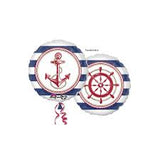 Nautical Double Sided Foil Balloon