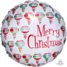 Merry Christmas : Christmas Ornament Foil Balloon