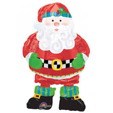 Santa Air Walker Foil Balloon