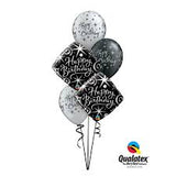 Happy Birthday Elegant Sparkles Balloon Bouquet
