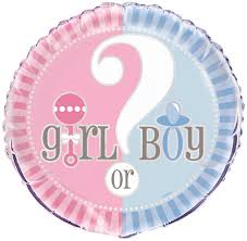 Girl or Boy? Gender Reveal Foil Balloon