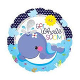 Get Whale Soon 45cm Foil Balloon
