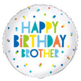 Happy Birthday Brother Foil Balloon