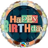 Happy Birthday Neutrals Foil Balloon