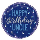 Happy Birthday Uncle Foil Balloon