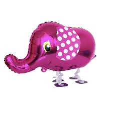 Magenta Elephant Walking Pet Balloon