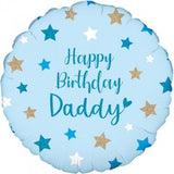 Holographic Happy Birthday Daddy Foil Balloon
