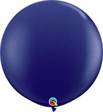 (Q) Navy Jumbo (90cm) Latex Balloon