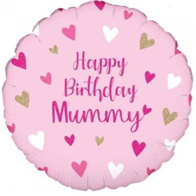 Holographic Happy Birthday Mummy Foil Balloon