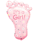 It's a Girl Baby Footprint