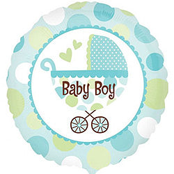 Baby Boy Pram Foil Balloon