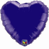 Quartz Purple Heart Foil Balloon
