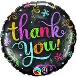 Thank you Chalkboard Foil Balloon