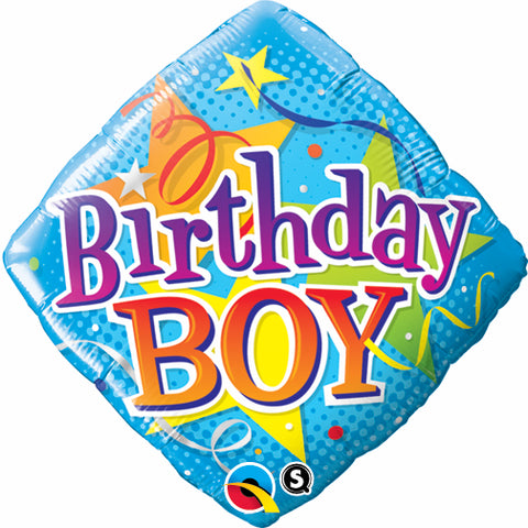 Birthday Boy Diamond Foil Balloon